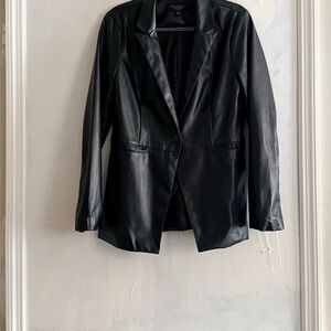 Laundry By Shelli Segal Black Faux Leather Jacket